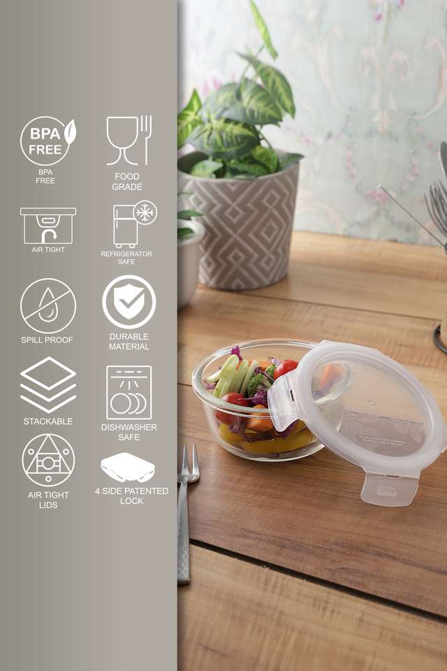 Round-Transparent-Canister-with-Lid---380-ml