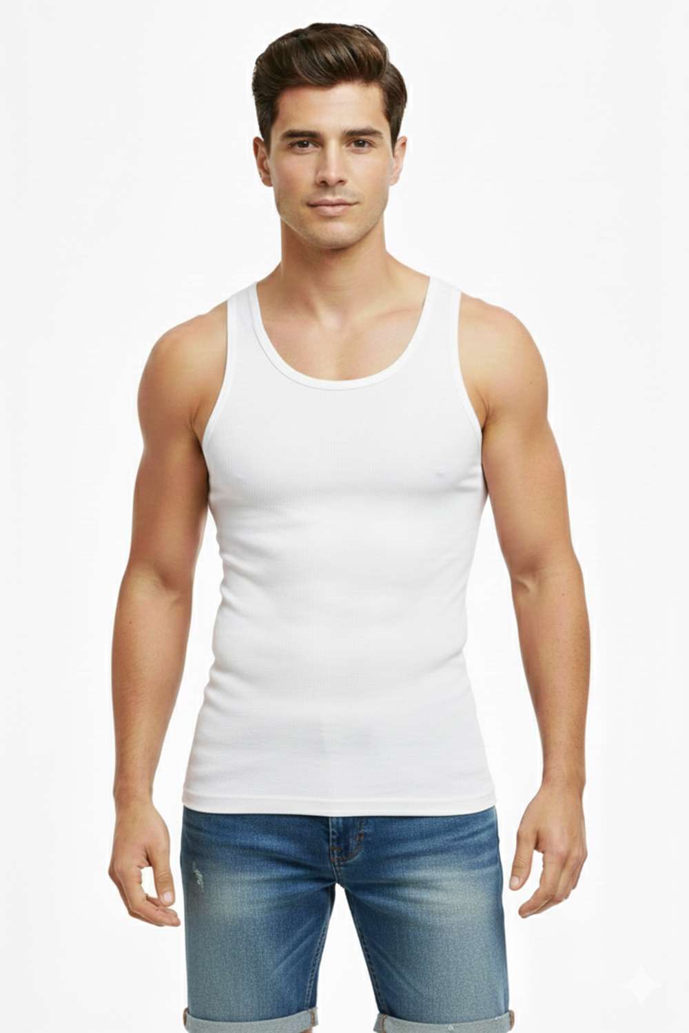 Solid-Blended-Fabric-Regular-Fit-Men-s-Vests