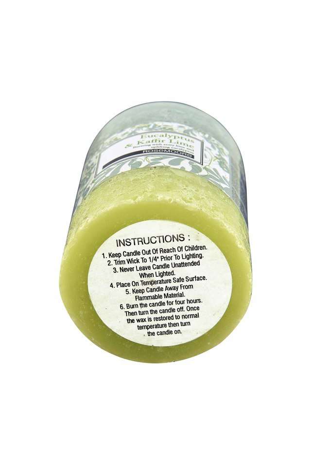 Scented-Pillar-Candle-Eucalyptus-&-Kaffir-Lime---340-gms