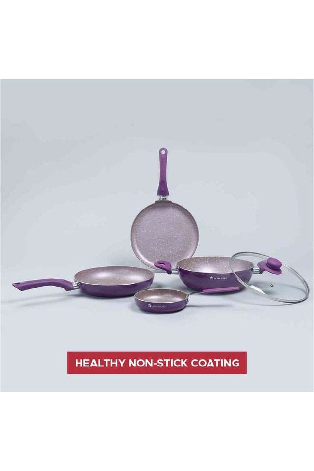 Royal-Velvet-Non-Stick-5-Piece-Cookware-Set-Purple