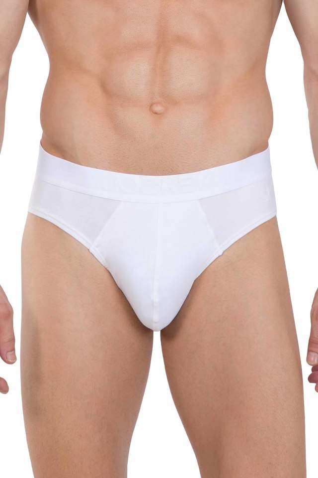 Solid-Cotton-Blend-Men-s-Briefs