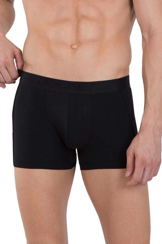 Solid-Cotton-Blend-Men-s-Trunks