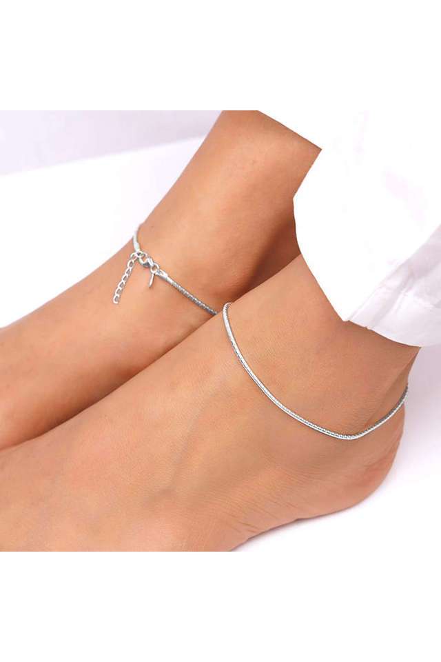 Silver-Classy-Anklet