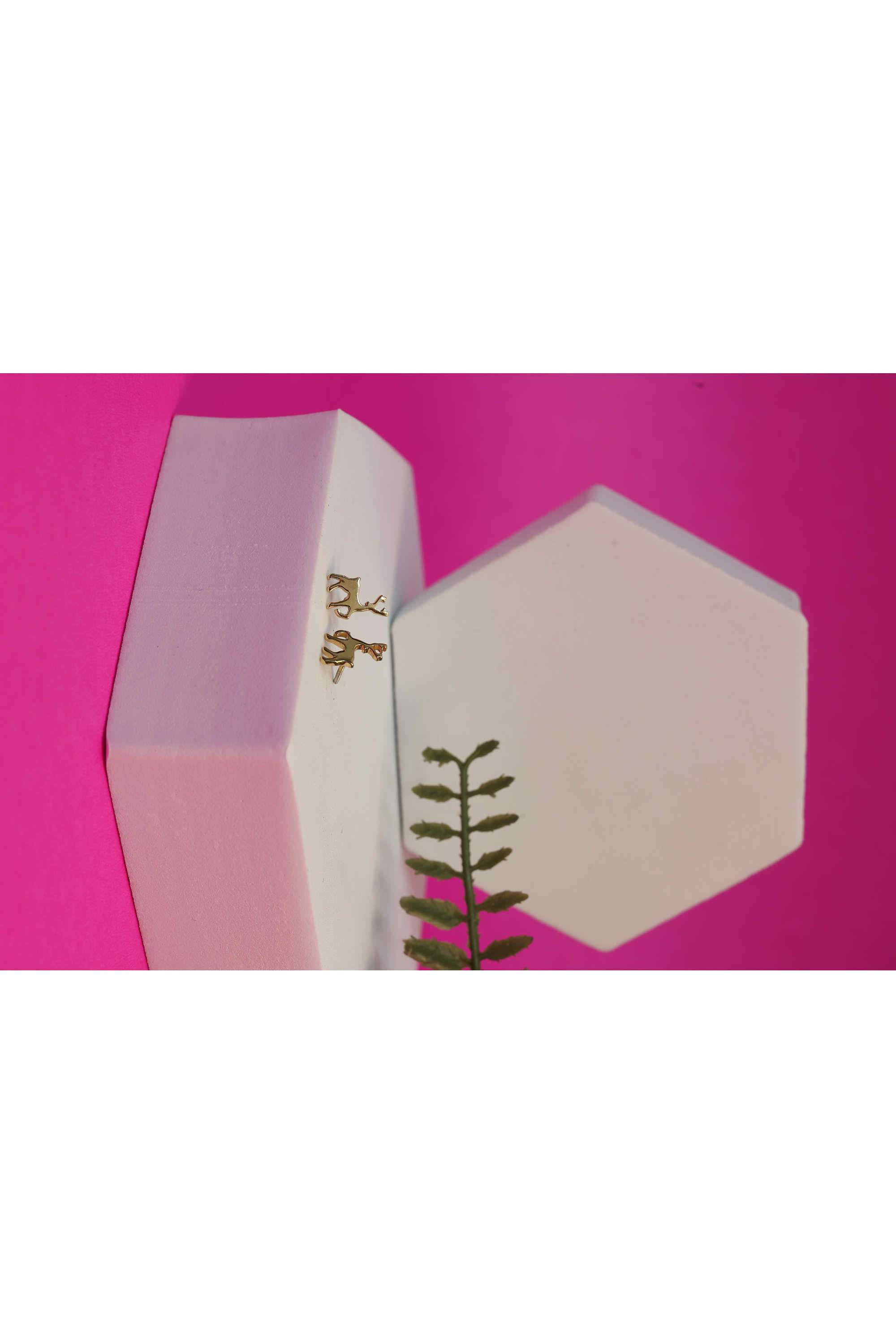 925-Silver-Gold-Plated-Hypoallergenic-Reindeer-Push-Back-Stud-Earrings