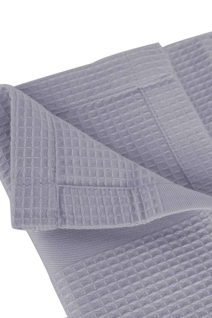 Catalina-Cotton-240GSM-Grey-Waffle-Medium-Bath-Towel