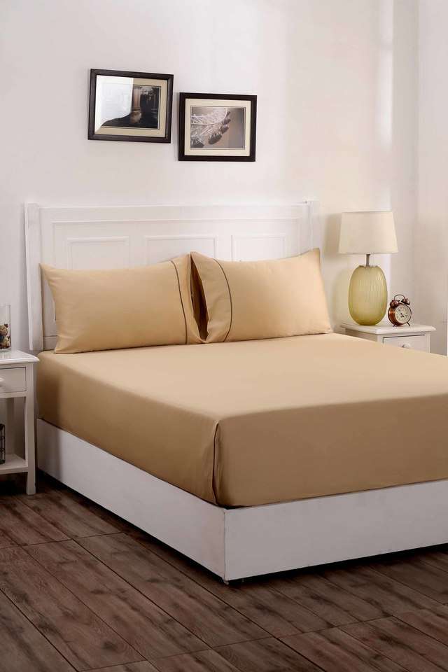 Gold-Viola-300TC-Cotton-Satin-King-Bed-Sheet-with-2-Pillow-Covers