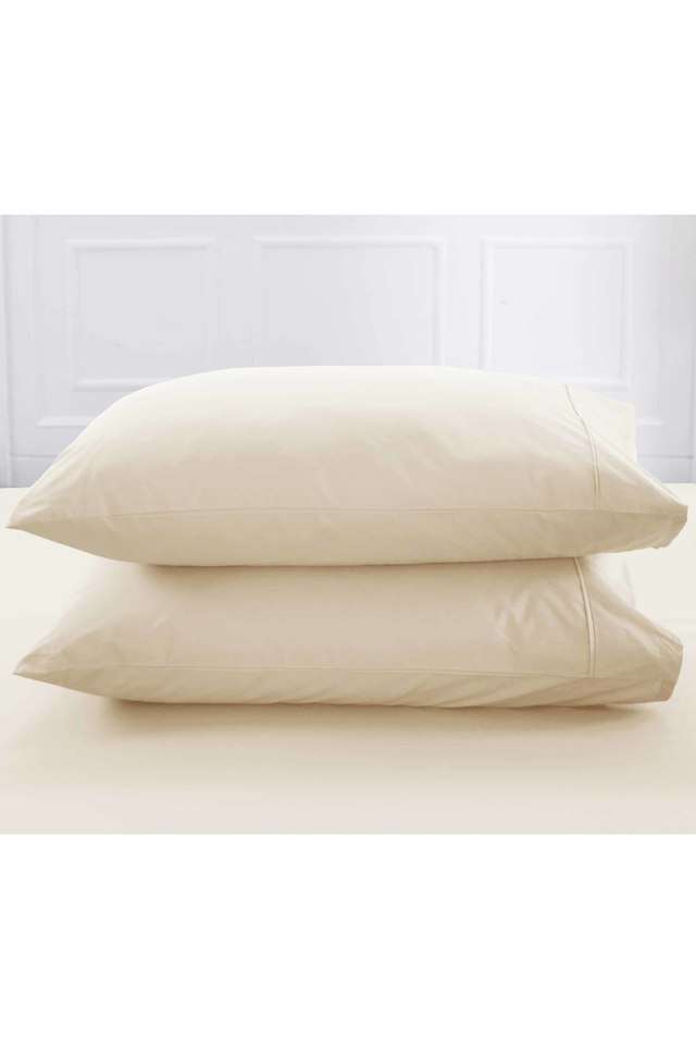 200-TC-Cotton-Beige-Set-of-2-Pillow-Covers