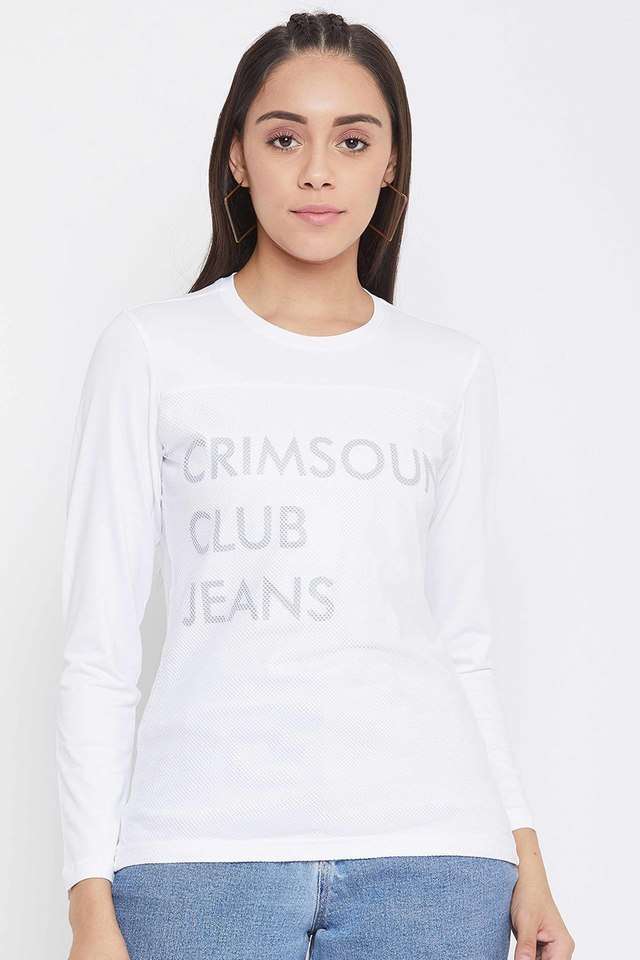 crimsoune club Printed Cotton Round Neck Women T-Shirt-picture-23