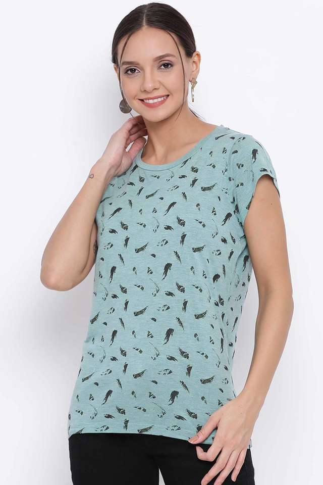 crimsoune club Printed Cotton Round Neck Women T-Shirt-picture-27