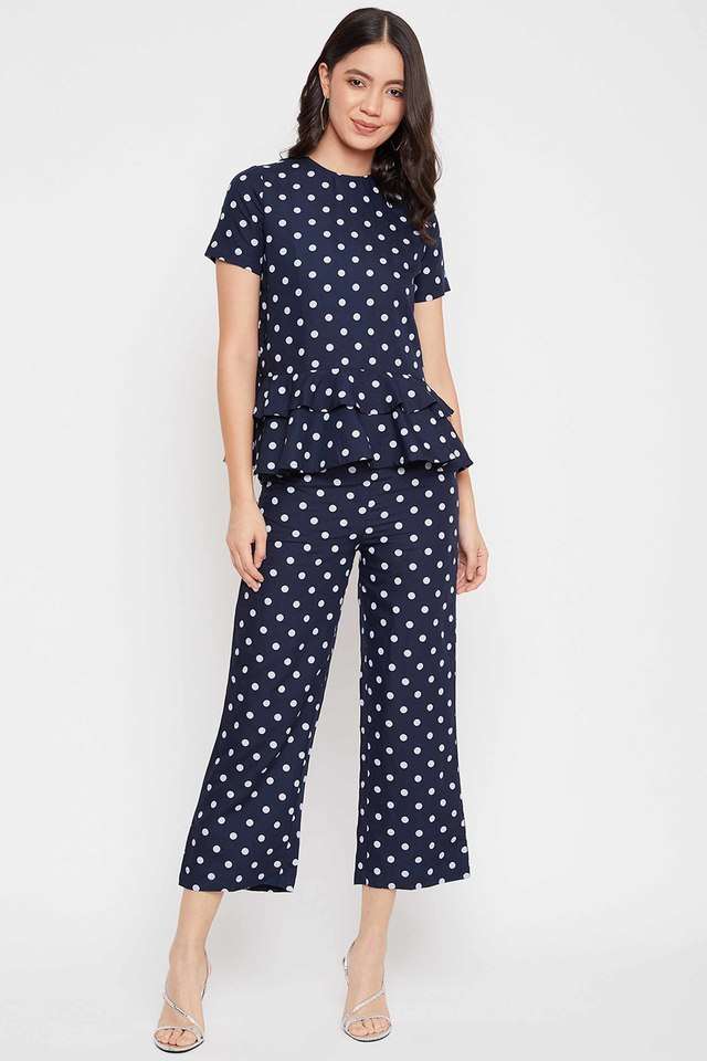 crimsoune club Women's Navy Blue Printed Set Co-Ord-picture-27
