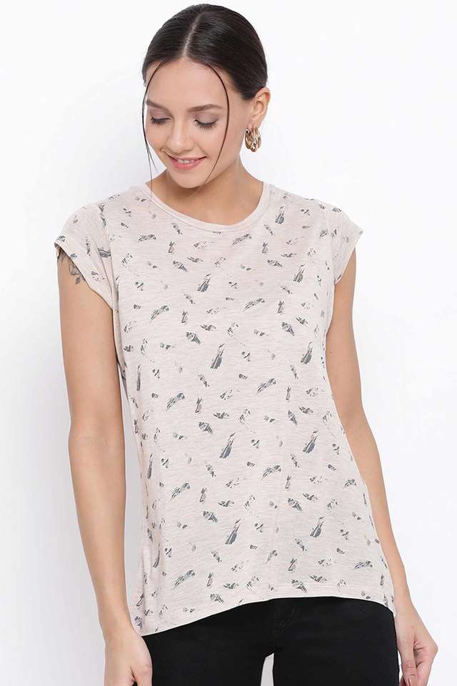 crimsoune club Printed Cotton Round Neck Women T-Shirt-picture-39