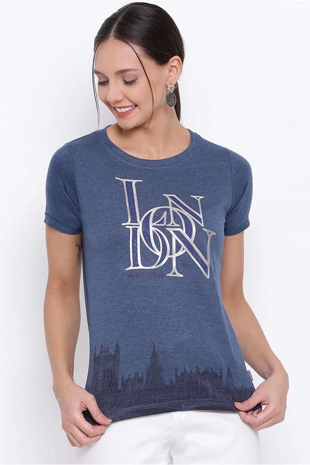 crimsoune club Printed Cotton Round Neck Women T-Shirt-picture-14
