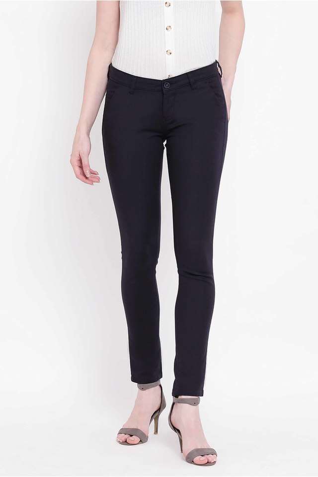crimsoune club Womens Slim Fit Solid Trousers-picture-11