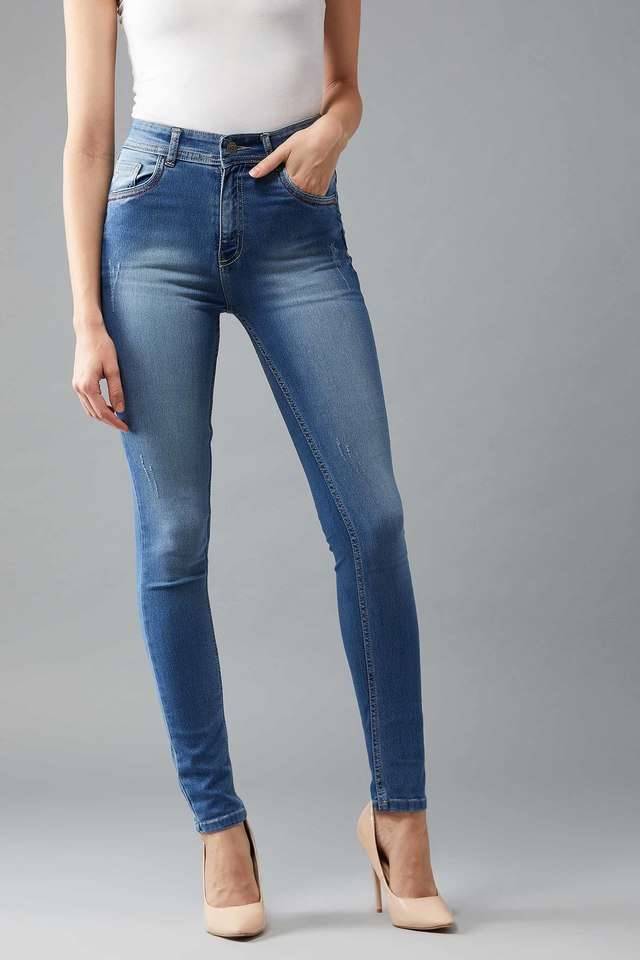 Women's Regular Fit Azure Highrise Bony Jeans Blue-image-22