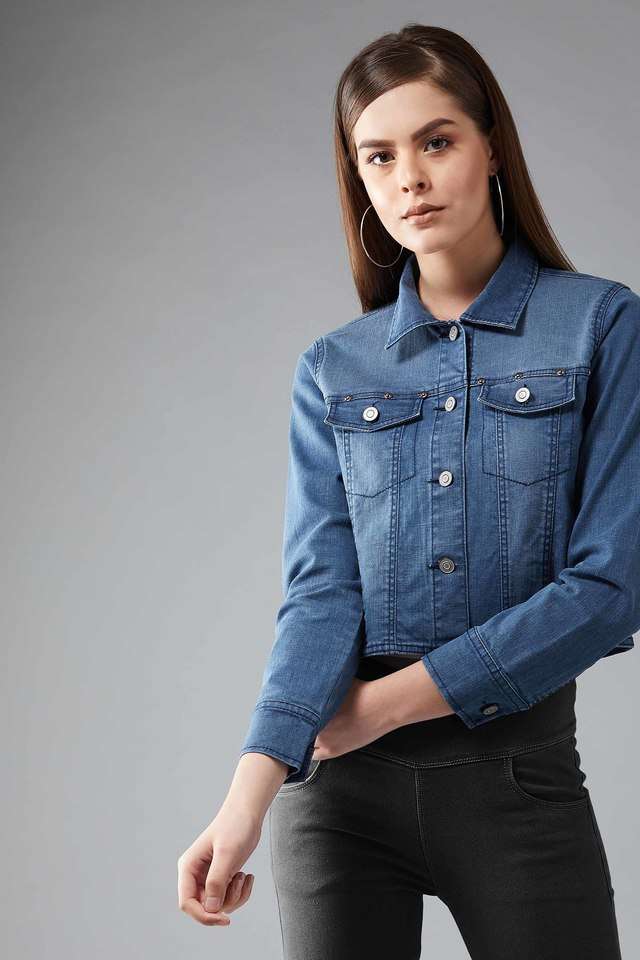 dolce crudo Solid Collared Cotton Women Casual Wear Jacket-picture-29