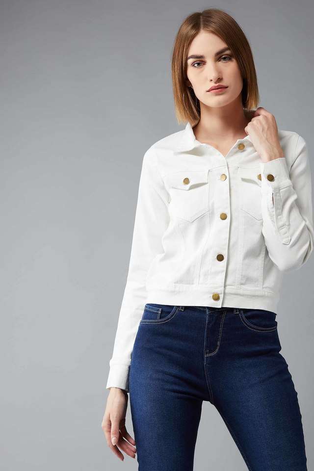dolce crudo Solid Collared Cotton Women Casual Wear Jacket-picture-30