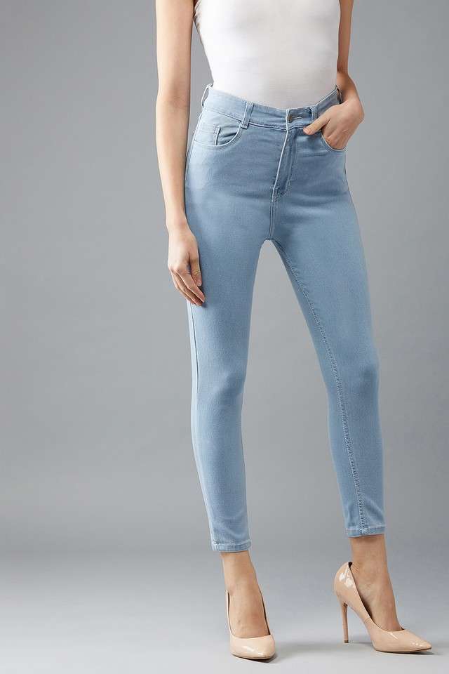 Women's Regular Fit Small Wins Denim Jeans Light Blue-image-11