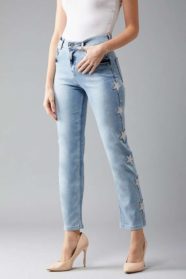 dolce crudo Women's Regular Fit Dream Come True Highrise Jeans Light Blue-picture-32