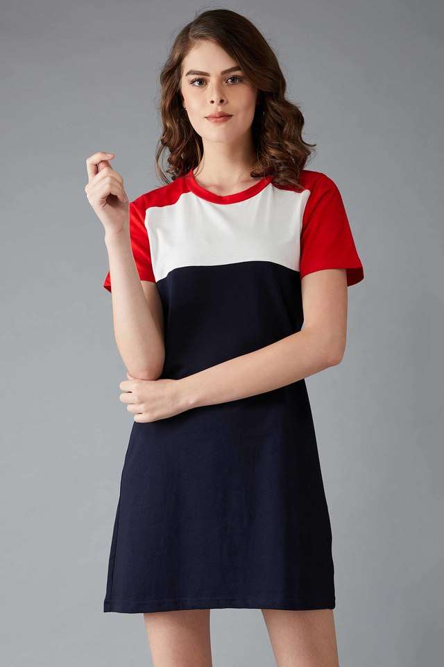 dolce crudo Solid Round Neck Cotton Women Dress-picture-30