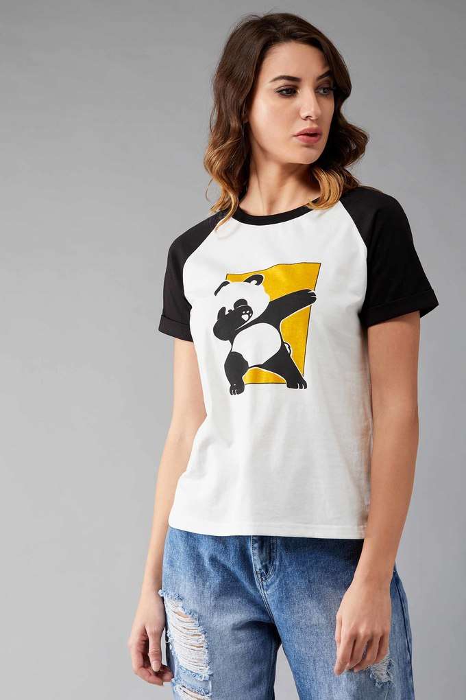 dolce crudo Printed Cotton Round Neck Women T-Shirt-picture-28