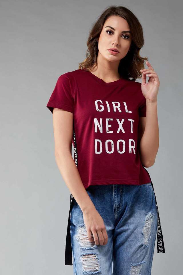 dolce crudo Printed Cotton Round Neck Women T-Shirt-picture-26
