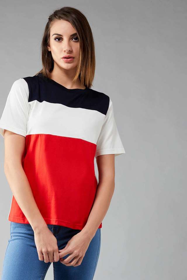 dolce crudo Solid Cotton Round Neck Women T-Shirt-picture-16