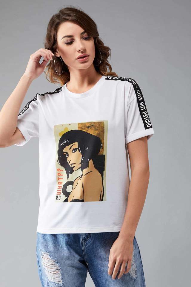 dolce crudo Printed Cotton Round Neck Women T-Shirt-picture-19
