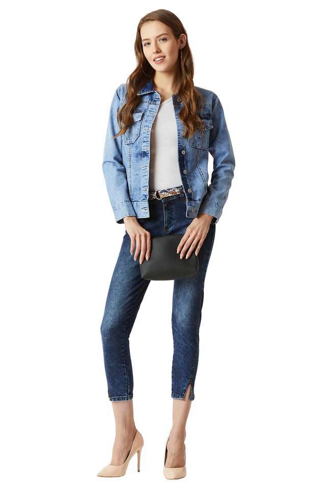 miss chase Solid Collared Cotton Women Casual Wear Jacket-picture-35