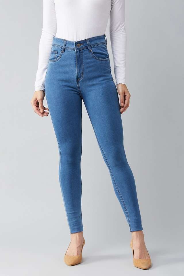 Women's Skinny Fit Highly Distressed Jeans-image-7