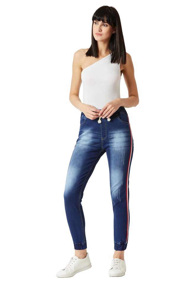 miss chase Mid Rise Denim Regular Fit Women Joggers-picture-36