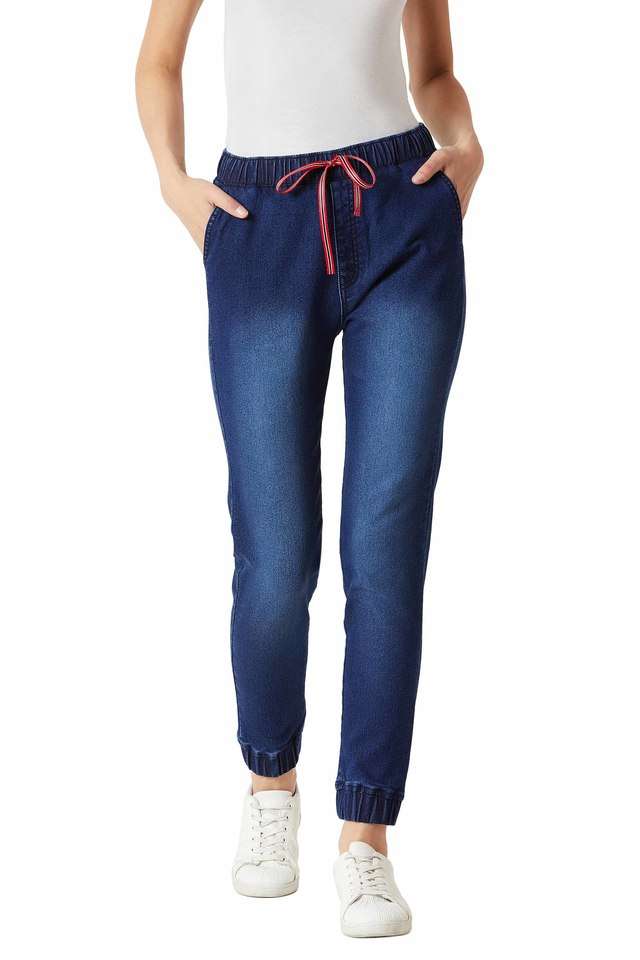 miss chase Mid Rise Denim Regular Fit Women Joggers-picture-14