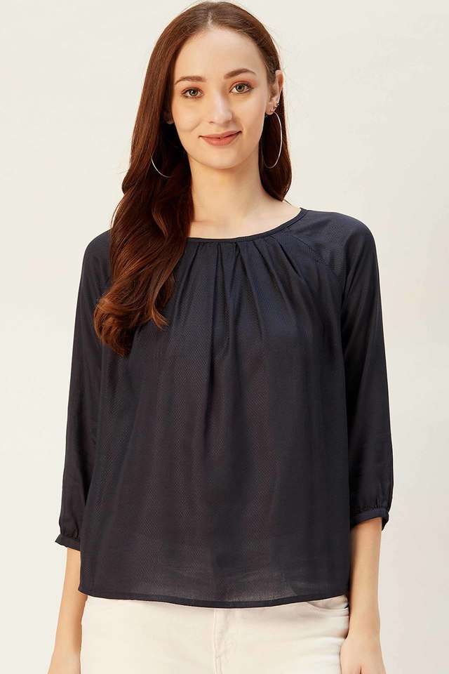 sera Solid Viscose Boat Neck Women Top-picture-16