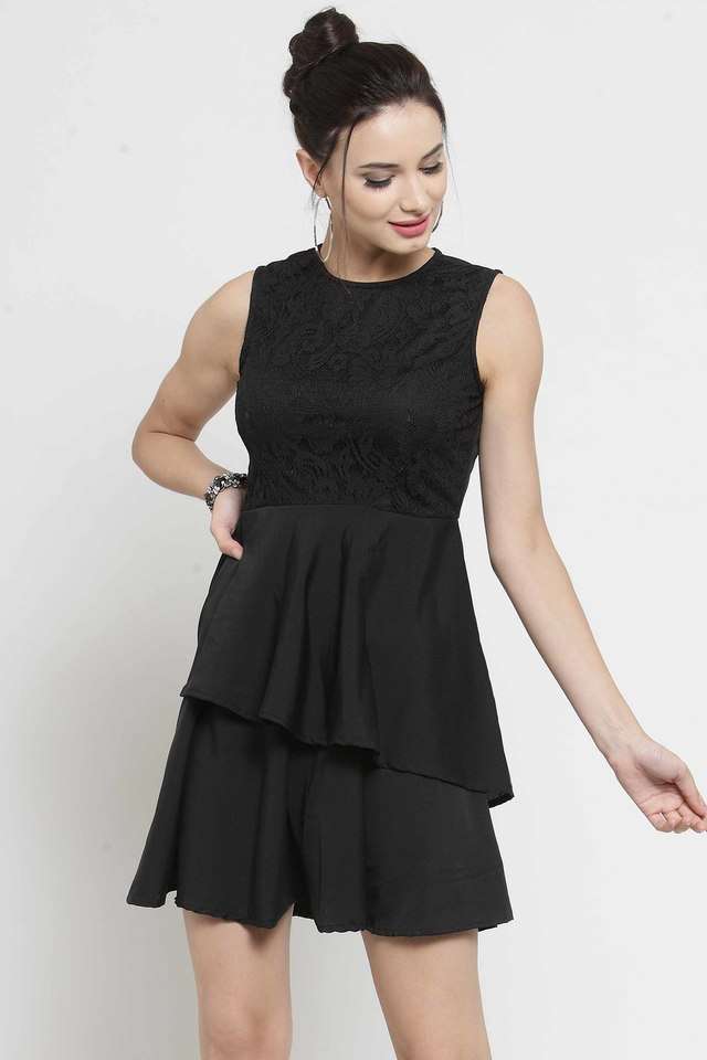 sera Printed Round Neck Polyester Women Dress-picture-14