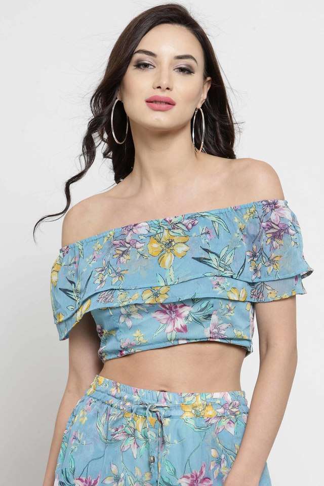 sera Printed Polyester Off Shoulder Women Top-picture-23