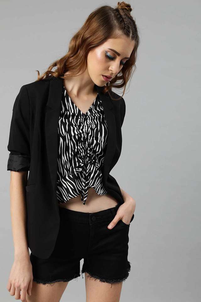 sera Printed Polyester V-Neck Women Top-picture-31