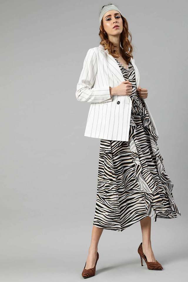 sera Printed V-Neck Viscose Women Dress-picture-13