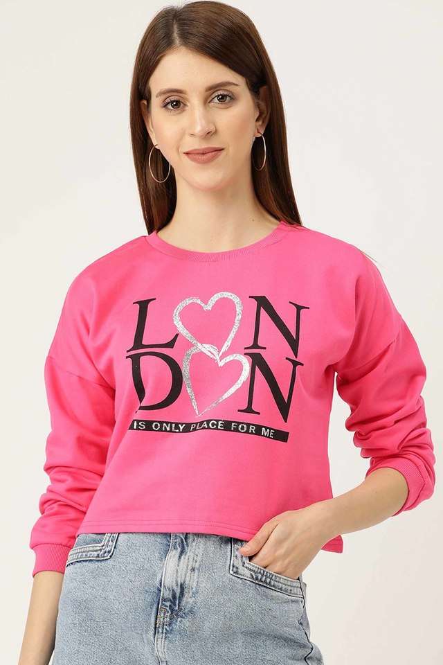 sera Typographic Round Neck Cotton Women Sweatshirt-picture-30