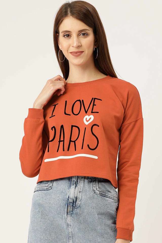 sera Typographic Round Neck Cotton Women Sweatshirt-picture-15