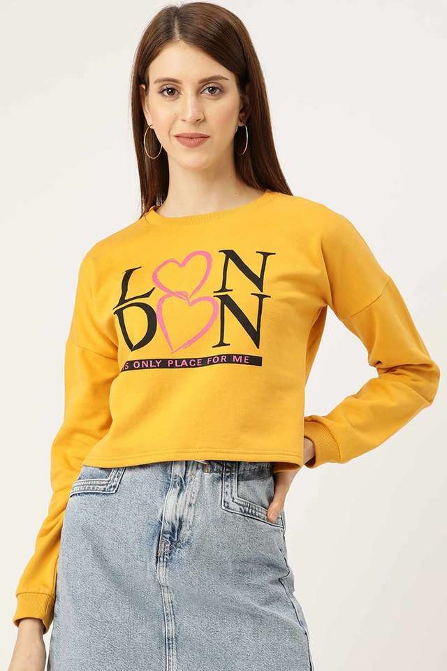 sera Typographic Round Neck Cotton Women Sweatshirt-picture-33