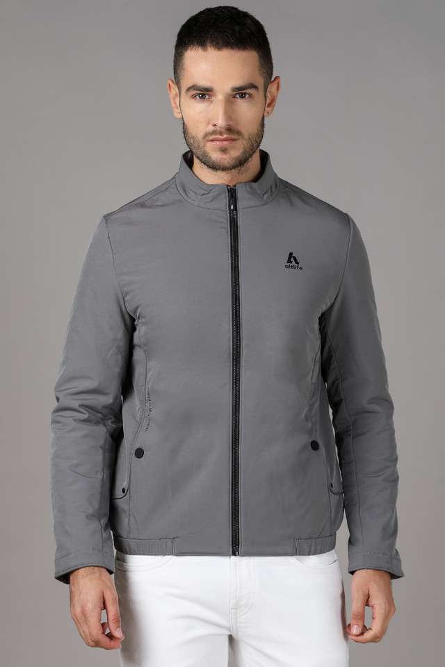 Buy ALTLIFE Olive Solid Polyester Regular Fit Men's Active Jacket