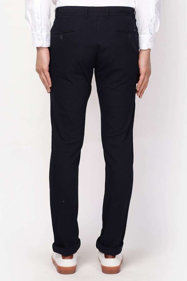 Textured-Cotton-Blend-Skinny-Fit-Men-s-Trousers