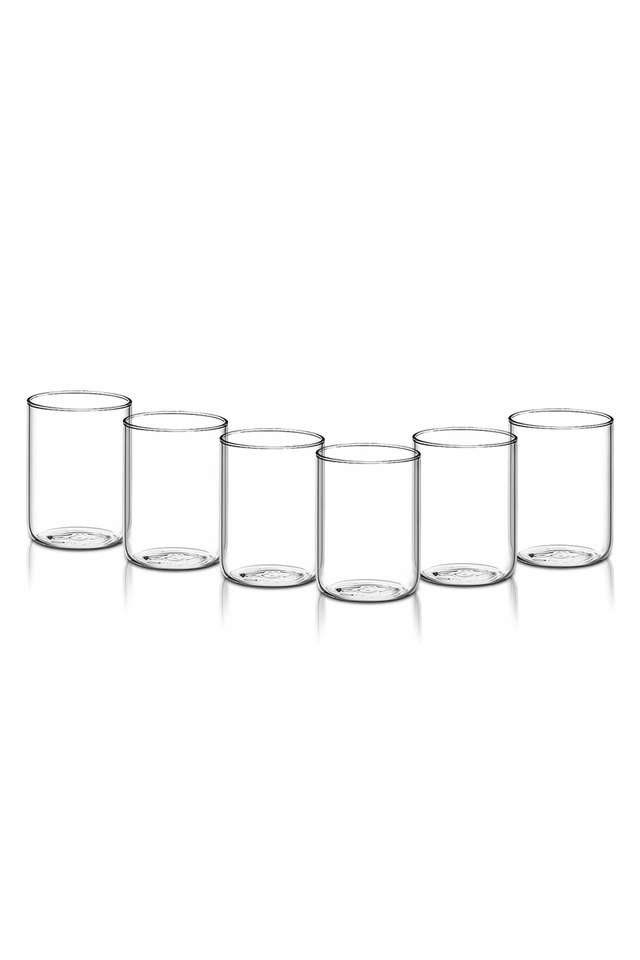 Vision-Glass-Set-of-6-(295-ml-each)-Borosilicate-Glass-Microwave-Safe-Transparent