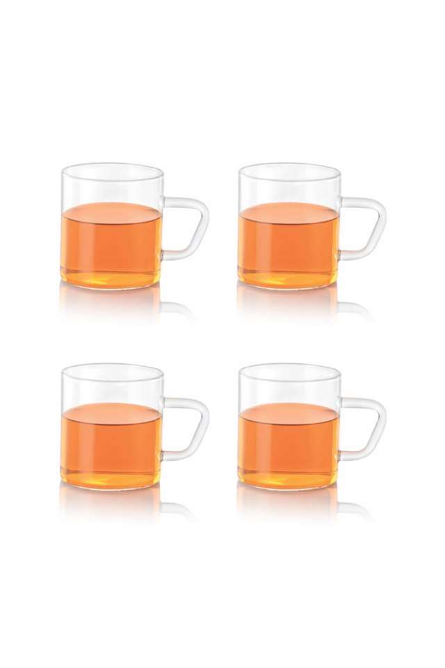 Glass-Vision-Classic-Delite-305-ml-(Set-of-4)---Tea-and-Coffee-Mug-Transparent