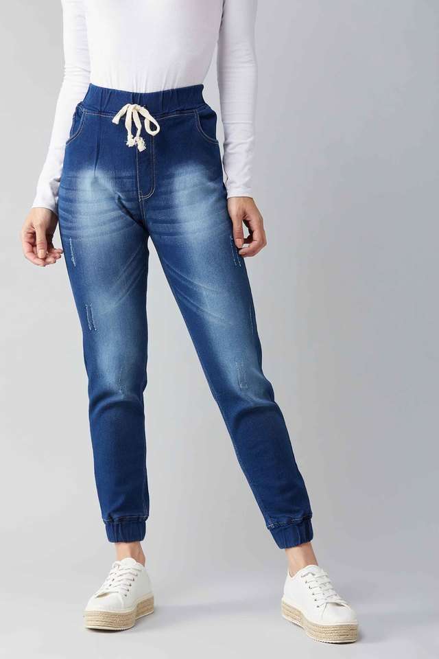 dolce crudo Mid Rise Denim Relaxed Fit Women Joggers-picture-25