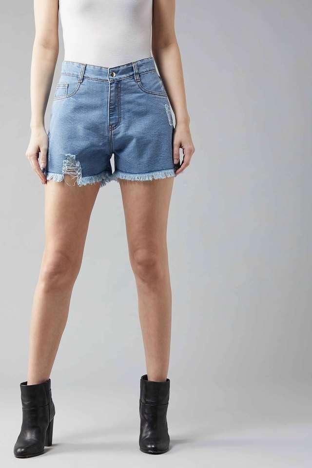 Relaxed Fit Regular Denim Women's Casual Shorts