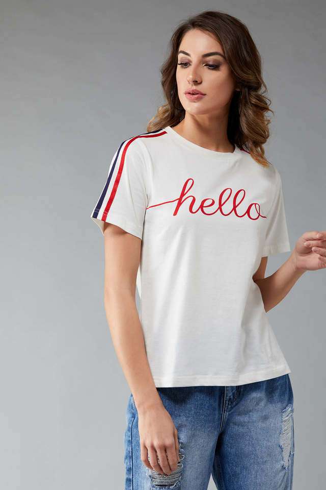 dolce crudo Printed Cotton Round Neck Women T-Shirt-picture-17