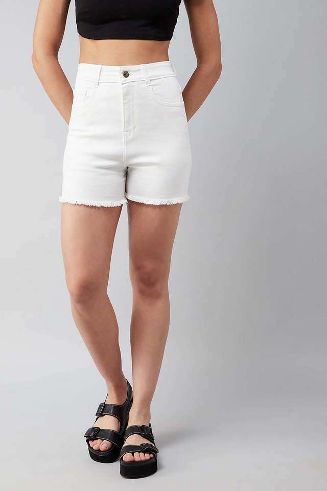 dolce crudo Regular Fit Regular Denim Women's Casual Wear Shorts-picture-10