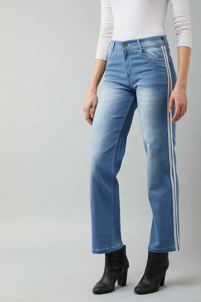 dolce crudo Solid Regular Denim Women's Jeans-picture-24