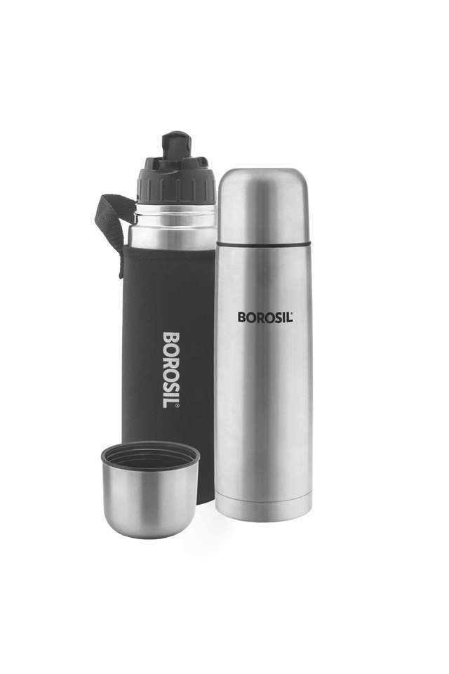 Hydra-Thermo-Stainless-Steel-Flask-with-Thermal-Cover-1000-ml-Silver