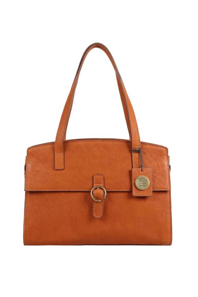 Zipper-Closure-Pure-Leather-Womens-Formal-Satchel-Handbag